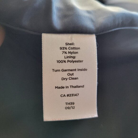 New Talbots Women’s Multicolor Blue Yellow Striped Rainbow Cotton Jacket (14) - Picture 14 of 16